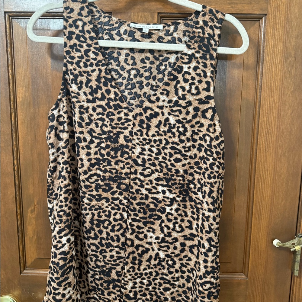 Leopard Print Sleeveless Dress